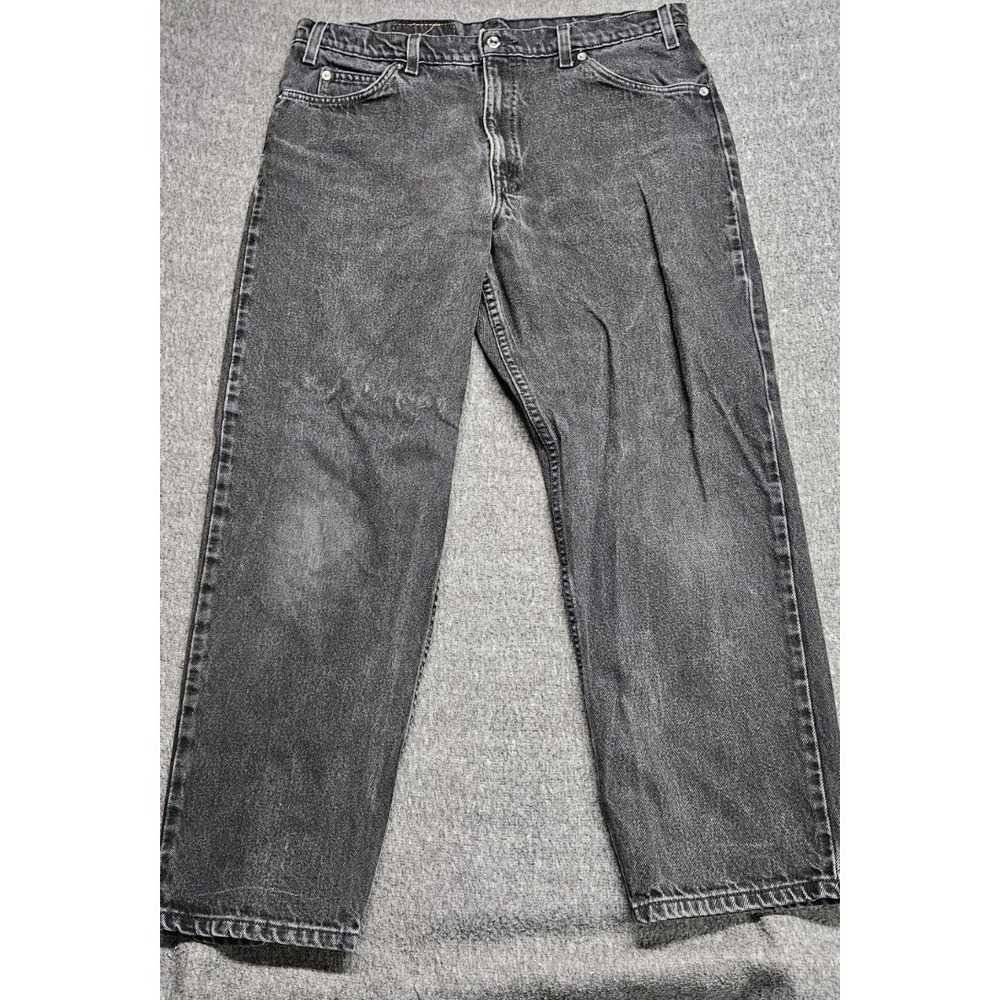 Vintage Levis 553 Jeans Black White Tab 34x27 Relaxed Straight Leg Mexico 1997 - Picture 7 of 10